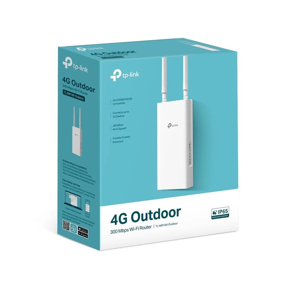 TP-Link TL-MR100-Outdoor V1 - Bezdrátový router - WWAN switch s 1 ...